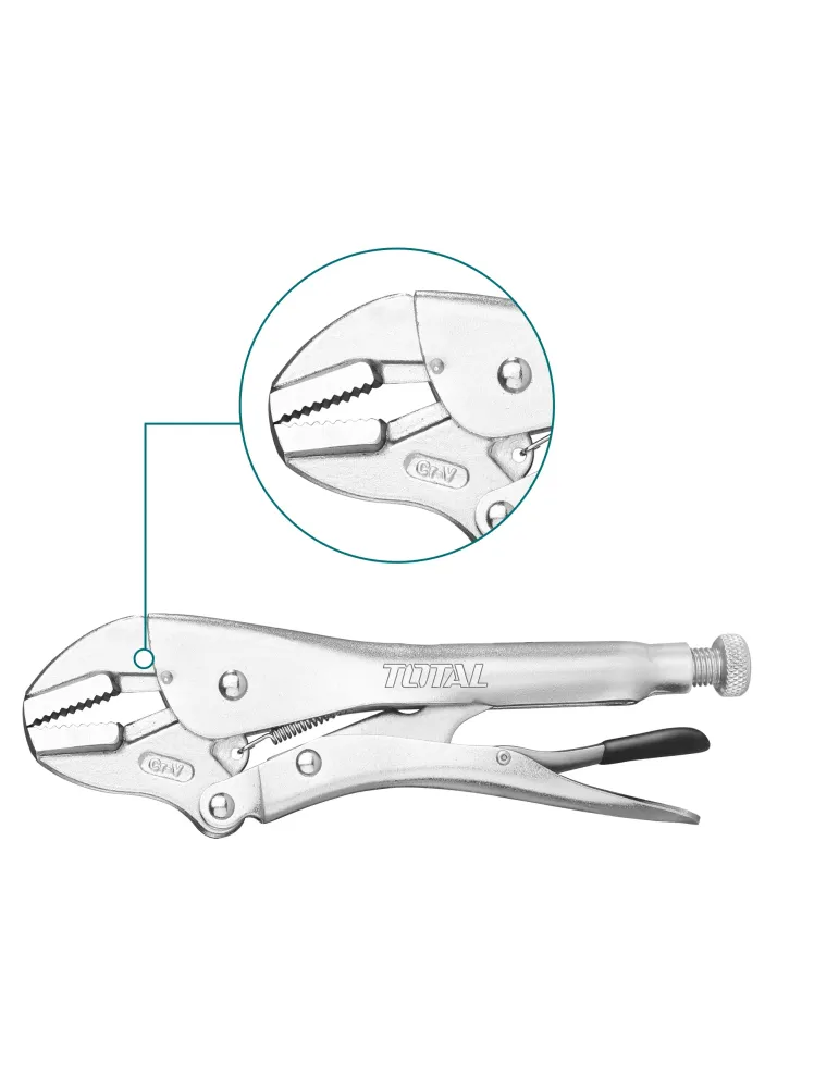 Mordaza grip de boca recta THT191005 - 250 mm - Cromo vanadio (Cr-V)