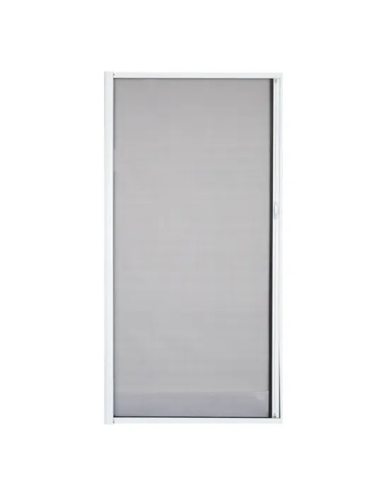 Mosquitera enrollable MPR - 140 x 230 cm - Aluminio / Fibra de vidrio - Blanco/Gris