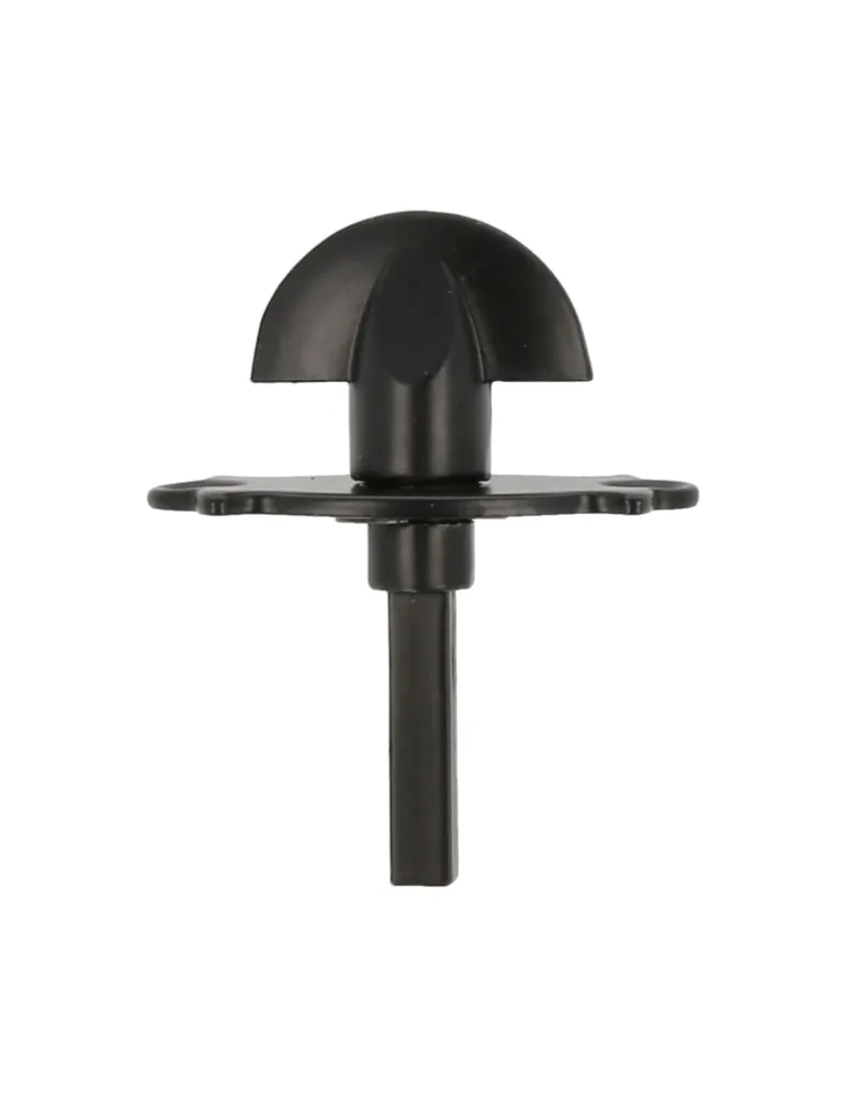 Muletilla 10P - 30 mm - Zamak - Negro