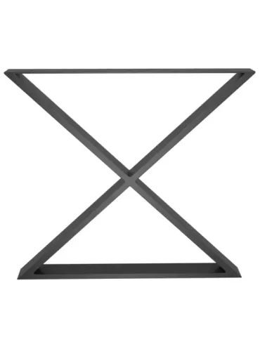 Pata de mesa 2405 - 712 x 780 x 80 mm - Acero - Negro mate