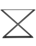 Pata de mesa 2405 - 712 x 780 x 80 mm - Acero - Negro mate