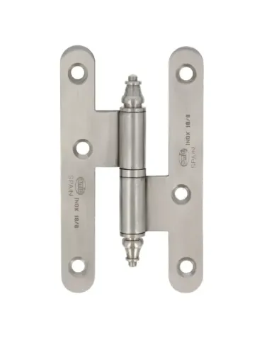 Pernio 407 - 100 x 58 x 2 mm - Acero inoxidable 18/8 - Mate - Izquierda