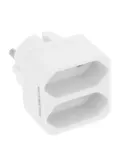 Adaptador de 2 vías 3205 - 44 x 46 x 65 mm - Policarbonato - Blanco