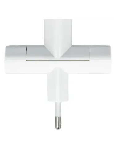 Adaptador de 3 vías 3202 - 44 x 46 x 65 mm - Policarbonato - Blanco 2