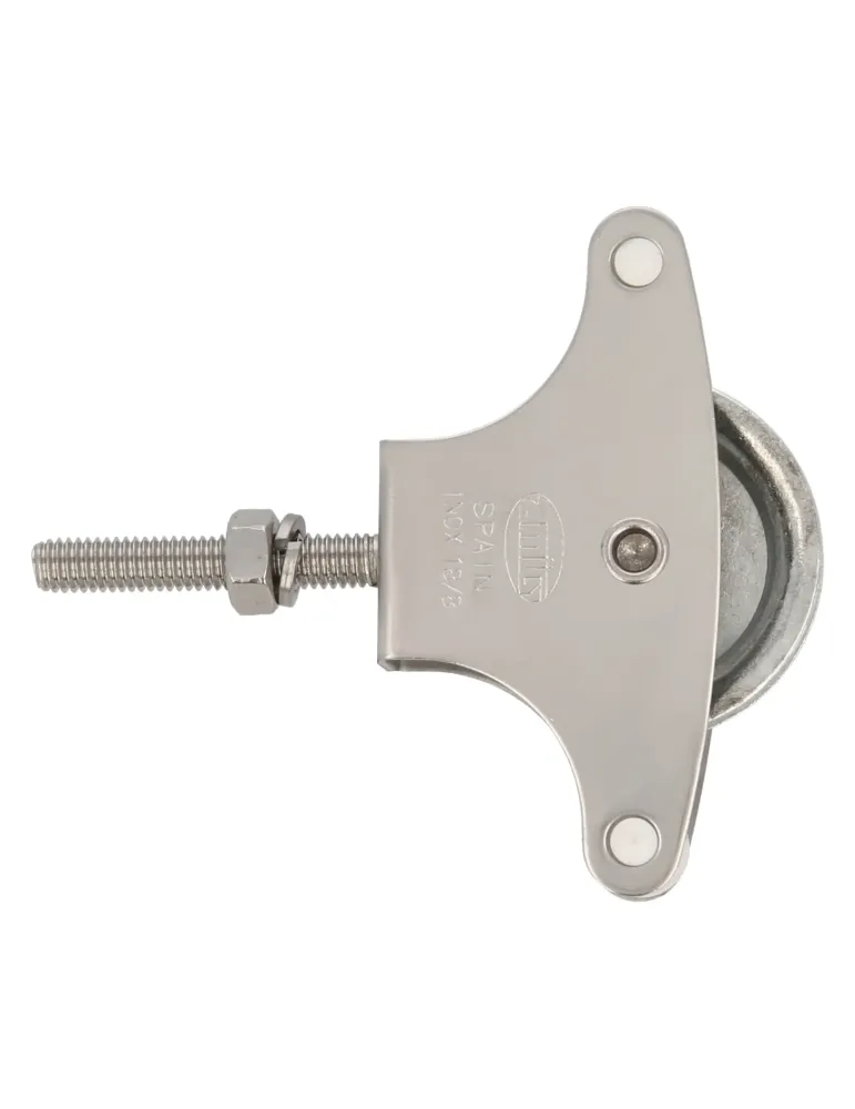 Polea metálica 20 INOX. - M6 x 40 mm - Acero inoxidable 18/8 - Mate