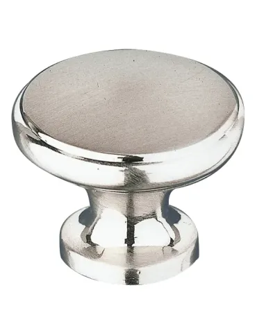 Pomo 310 - Ø25 mm - Zamak - Níquel cepillado