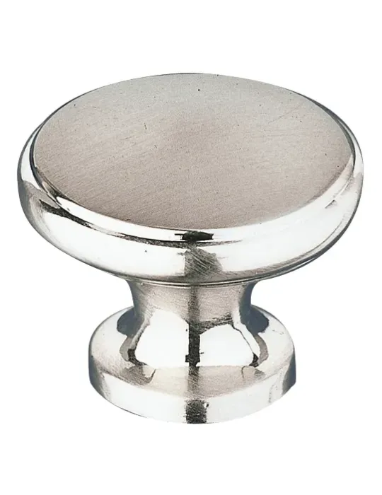 Pomo 310 - Ø25 mm - Zamak - Níquel cepillado