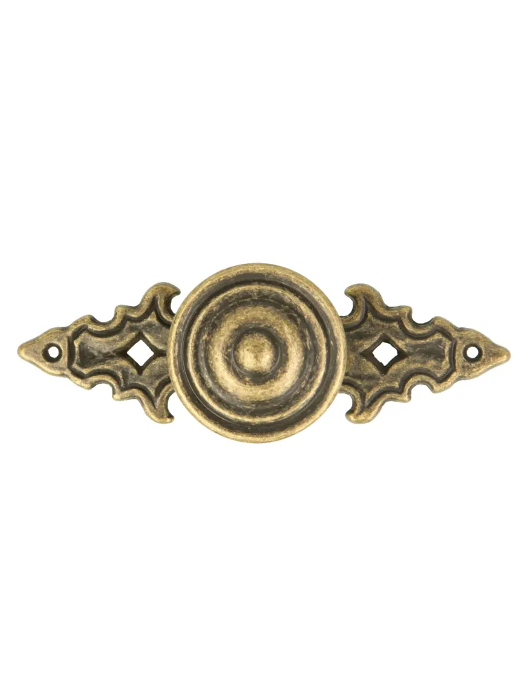 Pomo 829 - 85 mm - Zamak - Cuero