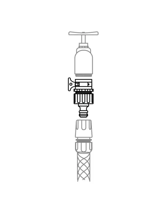 Adaptador grifo R04 - ABS - Verde pistacho