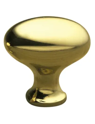 Pomo latón 370 - Ø30 mm - Latón - Pulido barnizado