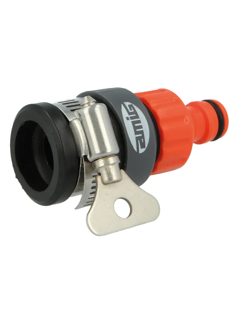 Adaptador grifo R04 PLUS - ABS / goma - Naranja-Gris