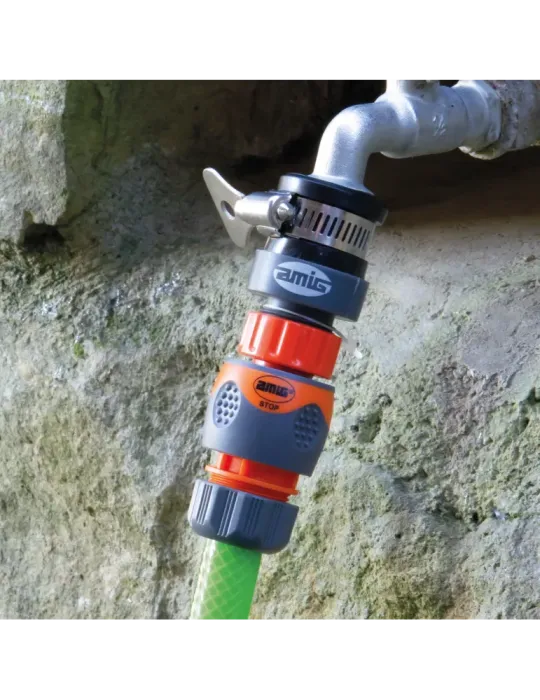 Adaptador grifo R04 PLUS - ABS / goma - Naranja-Gris