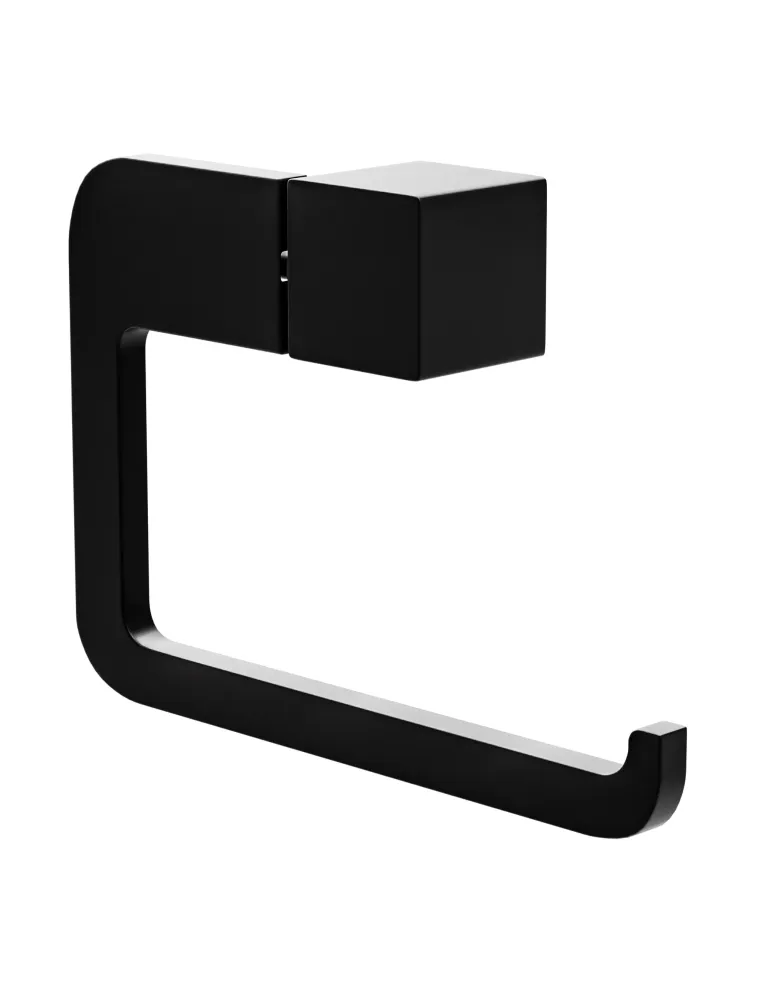 Portarrollos wc OMA-5 - 133 mm - Zamak - Negro mate
