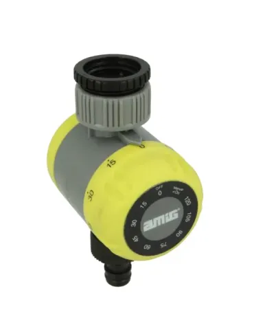 Programador de riego R42 - Ø60 x 80 mm - ABS / goma - Verde pistacho-Negro