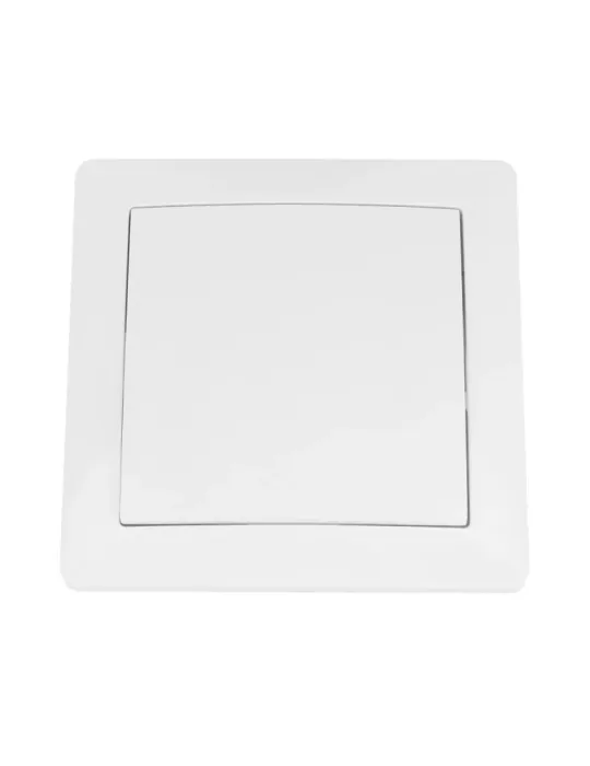 Pulsador de empotrar 4520 - 85 x 85 mm - Policarbonato - Blanco