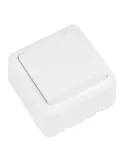 Pulsador de sobreponer 382 - 60 x 60 mm - Policarbonato - Blanco