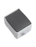 Pulsador estanco IP54 3640 - 90 x 65 x 52 mm - Policarbonato - Gris