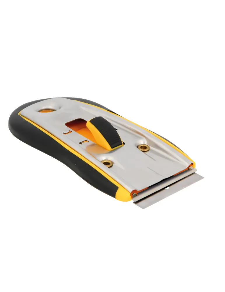Rascavidrios 51 - 108 x 52 mm - Acero - Amarillo/Negro