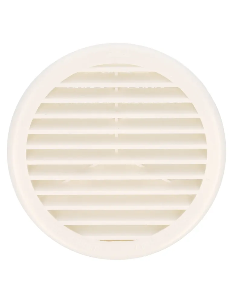 Rejilla ventilación autoblocante 10 - Ø136 x 30 mm - ABS - Blanco