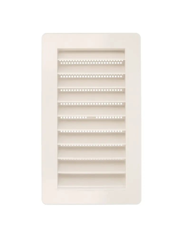 Rejilla ventilación autoblocante 7 - 200 x 140 mm - ABS - Blanco