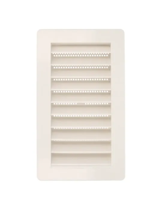 Rejilla ventilación autoblocante 7 - 200 x 140 mm - ABS - Blanco