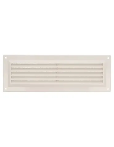 Rejilla ventilación autoblocante 9 - 260 x 90 mm - ABS - Blanco