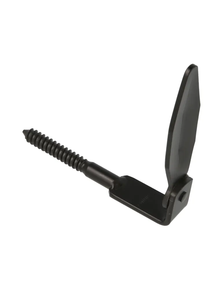 Retenedor contraventana 2 - 100 x 123 mm - Acero - Negro