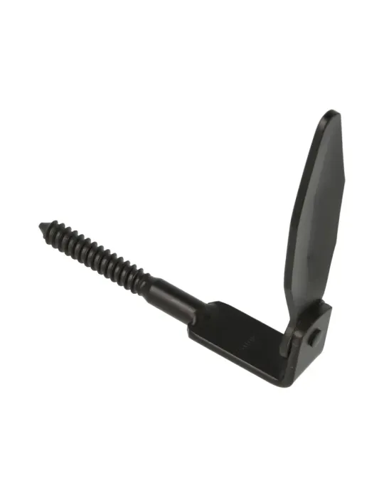 Retenedor contraventana 2 - 100 x 123 mm - Acero - Negro