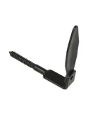 Retenedor contraventana 2 - 100 x 123 mm - Acero - Negro
