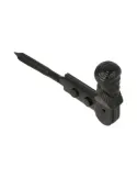 Retenedor contraventana 3 - 130 x 60 mm - Zamak - Negro
