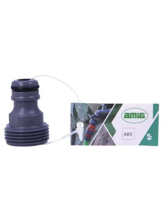 Adaptador macho R03 PLUS - 3/4'' - ABS / goma - Gris