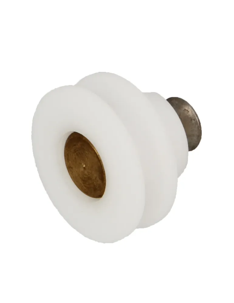 Rodamiento mampara MMP07 - Ø25 x 19 mm - Nylon - Blanco