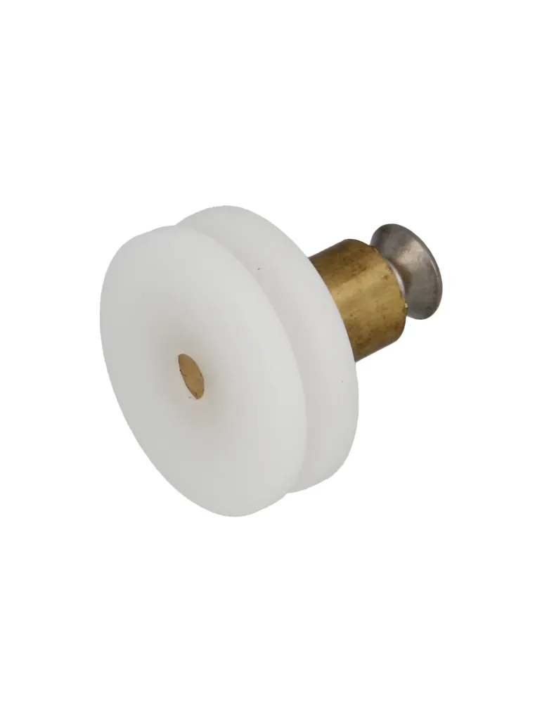 Rodamiento mampara MMP12 - Ø26 x 21 mm - Nylon - Blanco