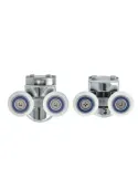 Rodamiento mampara PMC07 - Ø23 mm - Zamak - Cromado