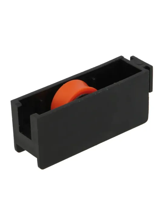 Rodamiento ventana COR07 - 64 x 25 mm - Nylon - Negro