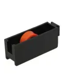 Rodamiento ventana COR07 - 64 x 25 mm - Nylon - Negro