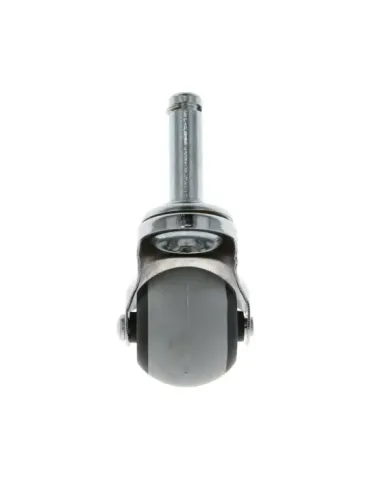 Rueda bola con espiga y anillo 2519 - Ø40 mm - Goma - Gris-negro