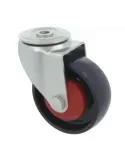 Rueda con agujero 2554 - Ø100 mm - Nylon - Azul