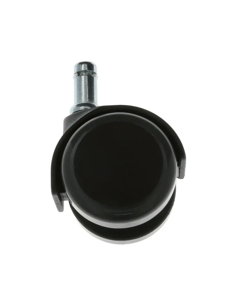 Rueda con espiga lisa 1508 - Ø50 mm - Nylon - Gris-negro