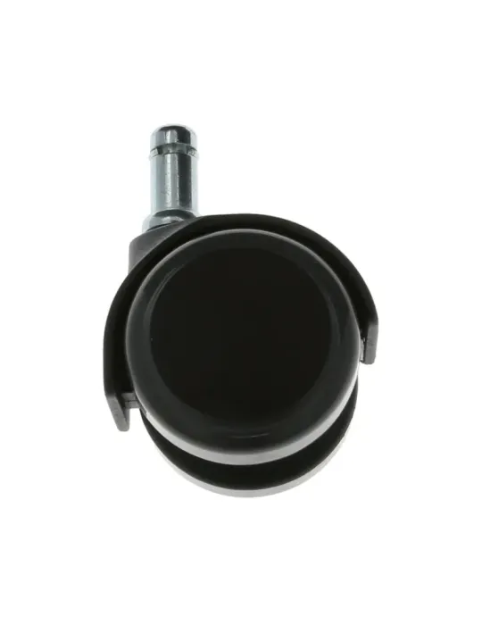 Rueda con espiga lisa 1508 - Ø50 mm - Nylon - Gris-negro