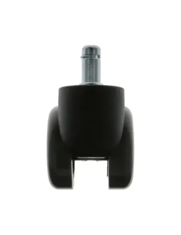 Rueda con espiga y anilla 1509 - Ø50 mm - Nylon - Gris-negro