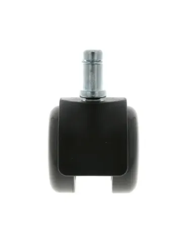 Rueda con espiga y freno 1508 - Ø50 mm - Nylon - Gris-negro