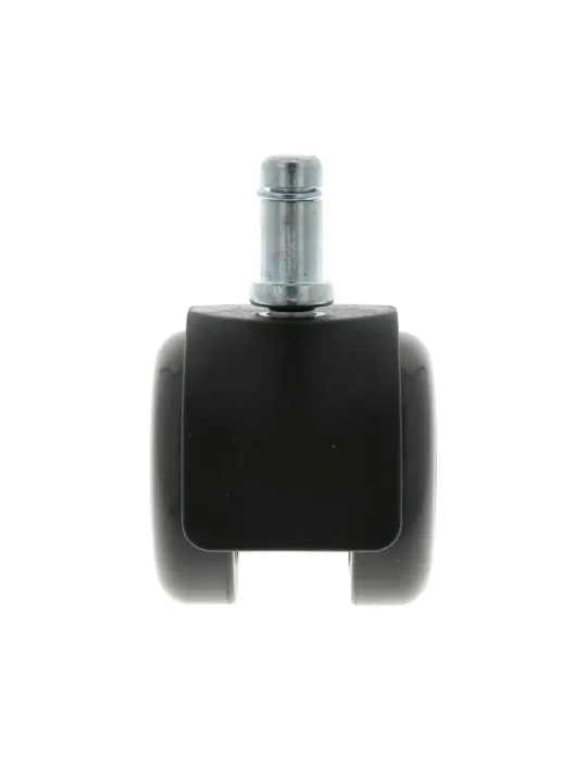 Rueda con espiga y freno 1508 - Ø50 mm - Nylon - Gris-negro