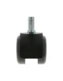 Rueda con espiga y freno 1508 - Ø50 mm - Nylon - Gris-negro
