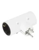 Adaptador schuko de 2 vías 3207 - 85 x 100 x 43 mm - Policarbonato - Blanco