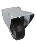 Rueda con pletina fija 2711 - Ø125 mm - Goma - Negro