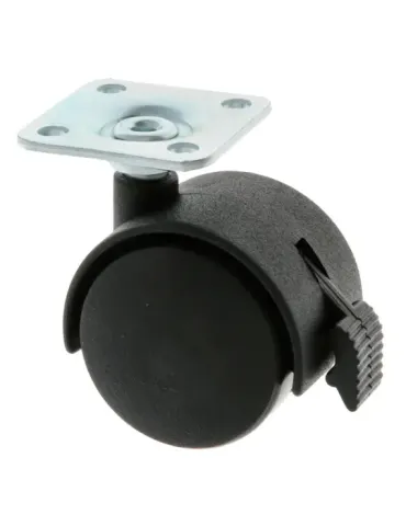 Rueda con pletina y freno Mod. 1504