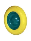 Rueda impinchable carretilla obra 2610 - Ø360 x 80 x 220 mm - Poliuretano - Amarillo