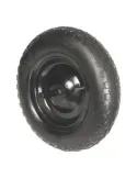 Rueda neumática carretilla obra 2600 - Ø360 x 80 x 220 mm - Goma - Negro