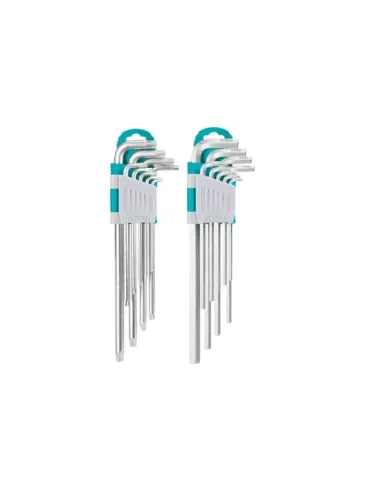 Set 2 juegos llaves Allen y Torx THT106KT0181 - Cromo vanadio (Cr-V)